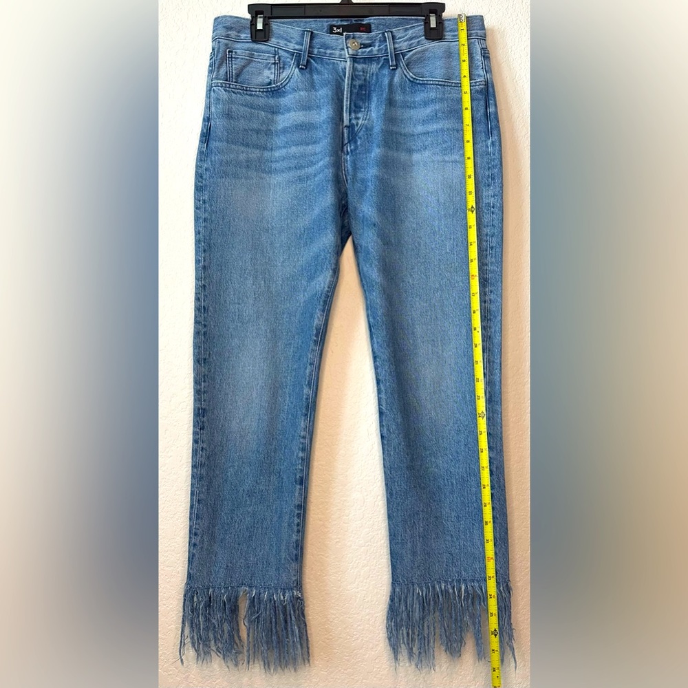 3x1 NYC Mid-Rise Straight Leg Distressed Ankle Jean, Size US 28 - Picture 9 of 13